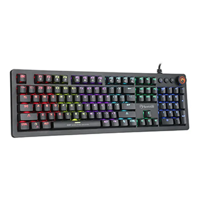 Główne zdjęcie produktu Marvo KG917, Klávesnice US, herní, podsvícená typ drátová (USB), černá, mechanická