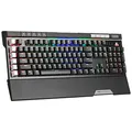 Marvo KG965G, klawiatura US, do gry, niebieskie przełączniki rodzaj przewodowa (USB), czarna, mechaniczna, podświetlenie RGB