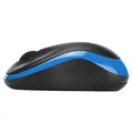 Marvo Mysz DWM100BL, 1000DPI, 2.4 [GHz], optyczna, 3kl., bezprzewodowa, czarno-niebieski, 1 szt AAA, biurowy