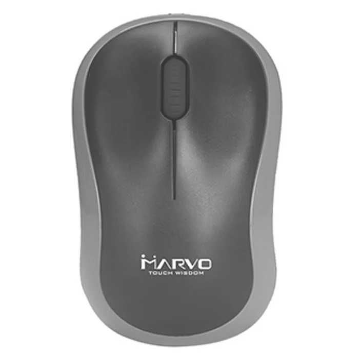 Główne zdjęcie produktu Marvo Myš DWM100GY, 1000DPI, 2.4 [GHz], optika, 3tl., 1 kolečko, bezdrátová, černo-šedá,