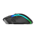 Marvo Mysz M729W, 4800DPI, 2.4 [GHz], optyczna, 7kl., bezprzewodowa, czarna, 1 szt wbudowany akumulator, do gry, podświetlona