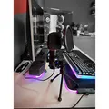 Marvo, do streamowania mikrofon, MIC-03, bez regulacji głośności, czarny, ze statywem obracanym o 270 &deg*