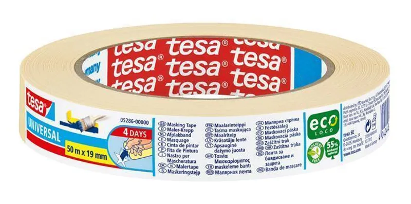 Główne zdjęcie produktu Maskovací páska "Standard 5085", 19 mm x 50 m, TESA
