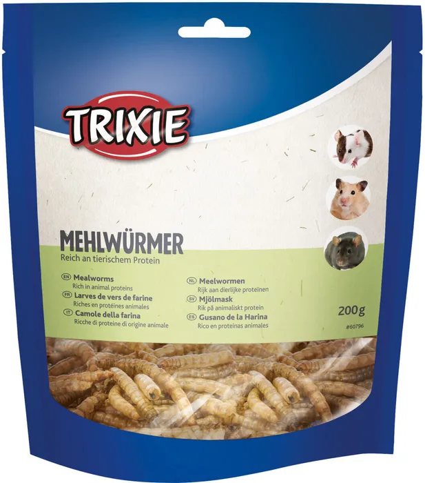 Główne zdjęcie produktu MEALWORMS, mouční červi sušení, 200 g