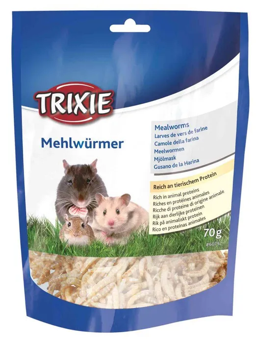Główne zdjęcie produktu MEALWORMS, mouční červi sušení, 70g