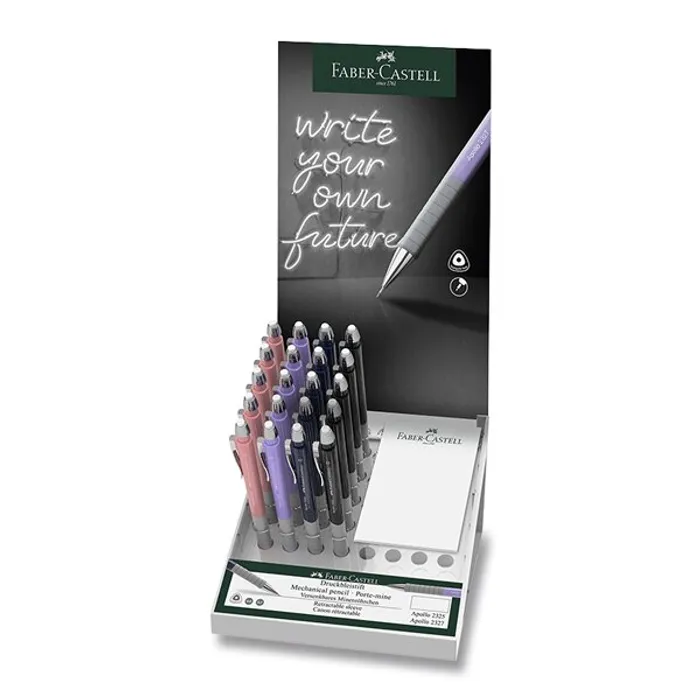 Główne zdjęcie produktu Mechanická tužka Faber-Castell Apollo stojánek 20 ks, 0,7 mm