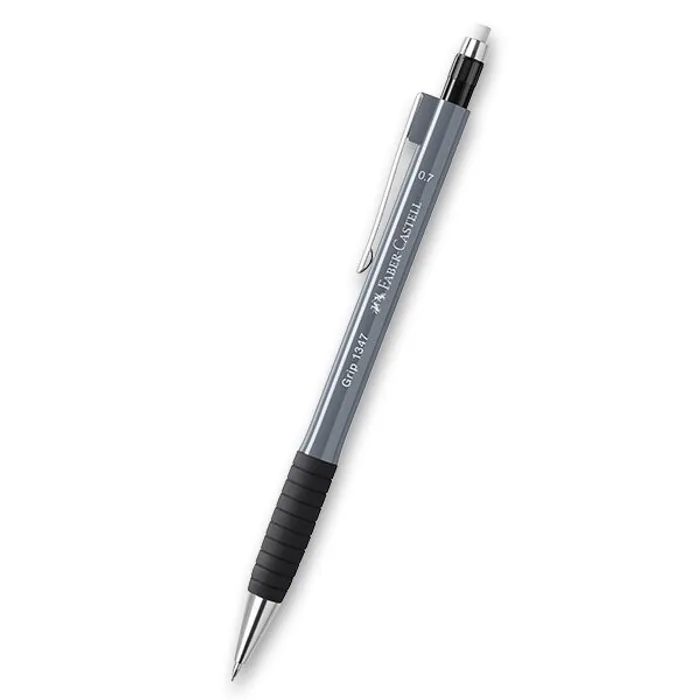 Główne zdjęcie produktu Mechanická tužka Faber-Castell Grip 1347 0,7 mm, šedá
