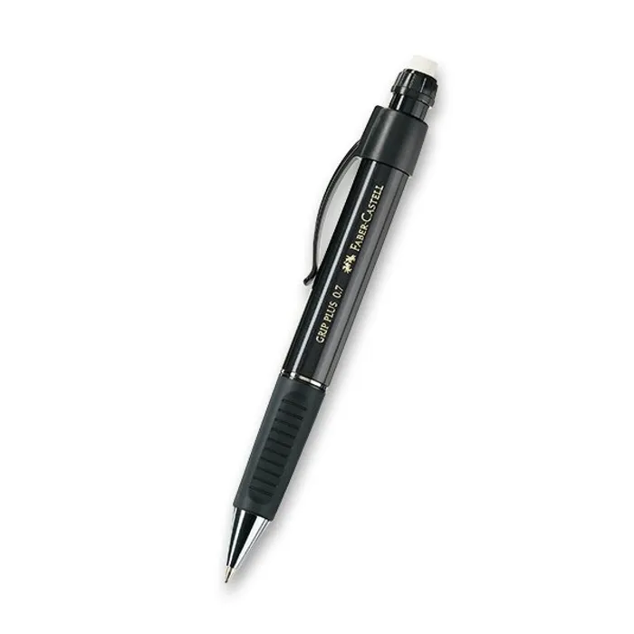 Główne zdjęcie produktu Mechanická tužka Faber-Castell Grip Plus 0,7 mm metalická černá