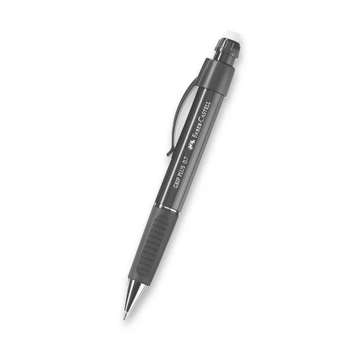 Główne zdjęcie produktu Mechanická tužka Faber-Castell Grip Plus 0,7 mm metalická černá