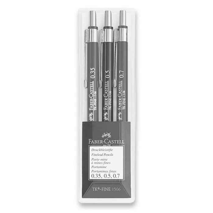 Główne zdjęcie produktu Mechanická tužka Faber-Castell TK Fine 1306 sada 3 ks