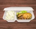 Pojemnik obiadowy trzcina cukrowa 2-dzielny 250 x 162 x 63 mm [50 szt]