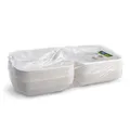 Następne zdjęcie produktu Pojemnik obiadowy trzcina cukrowa niedzielony 222 x 200 x 67 mm [50 szt]