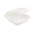 Pojemnik obiadowy trzcina cukrowa niedzielony 222 x 200 x 67 mm [50 szt]