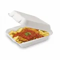 Pojemnik obiadowy trzcina cukrowa niedzielony 222 x 200 x 67 mm [50 szt]