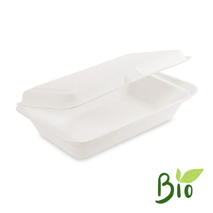 Główne zdjęcie produktu Menu box BIO cukrová třtina 250 x 162 x 63 mm [50 ks]
