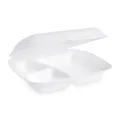 Następne zdjęcie produktu Pojemnik obiadowy (XPS) 3-dzielny biały 241 x 207 x 69 mm [125 szt]