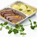 Następne zdjęcie produktu Pojemnik obiadowy (ALU) 2-dzielny 227 x 177 x 30 mm 810ml [100 szt]