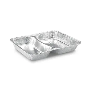 Pojemnik obiadowy (ALU) 2-dzielny 227 x 177 x 30 mm 810ml [100 szt]