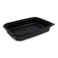 Pojemnik do dań gotowych (PP) czarny `L` 250 x 185 x 40 mm 1200ml [50 szt]