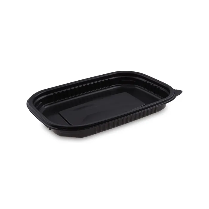 Główne zdjęcie produktu Menu mísa černá do mikrovl. trouby 650 ml, M 22x15 x 2,5 cm (PP) [50 ks]