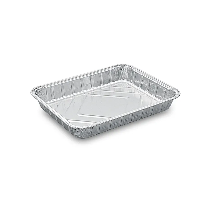 Główne zdjęcie produktu Menu mísa nedělená ALU (930ml) 22,7 x 17,7 x 3 cm [100 ks]