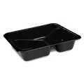 Pojemnik do zgrzewu (PP) extra mocny 3-dzielny czarny 227 x 178 x 49 mm [50 szt]