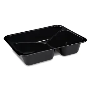 Pojemnik do zgrzewu (PP) extra mocny 3-dzielny czarny 227 x 178 x 49 mm [50 szt]