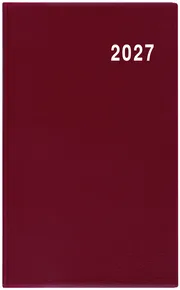 Kalendarz miesięczny - Marika - PVC - bordowy