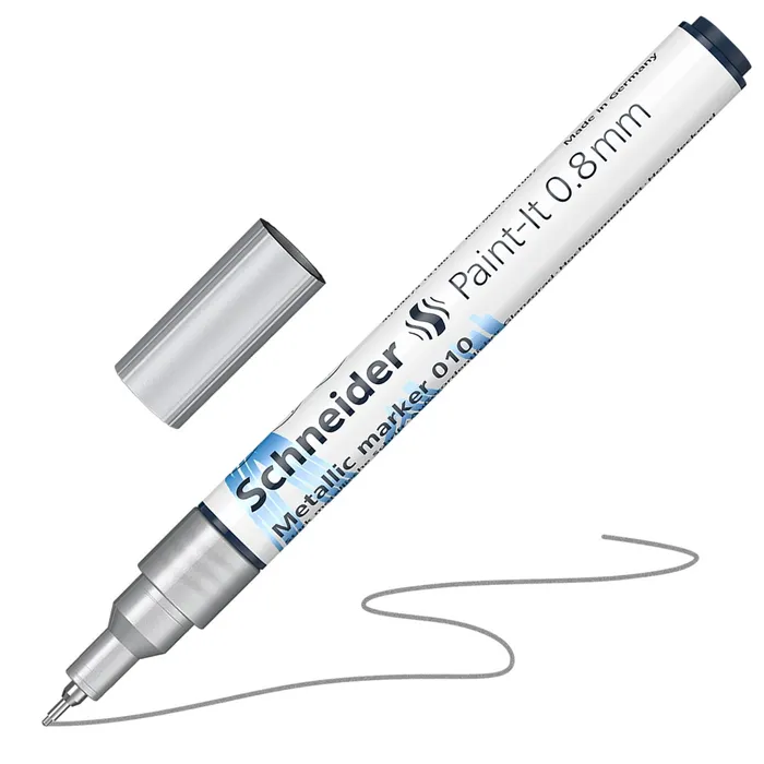 Główne zdjęcie produktu Metalický popisovač Schneider Paint-It 010 stříbrný