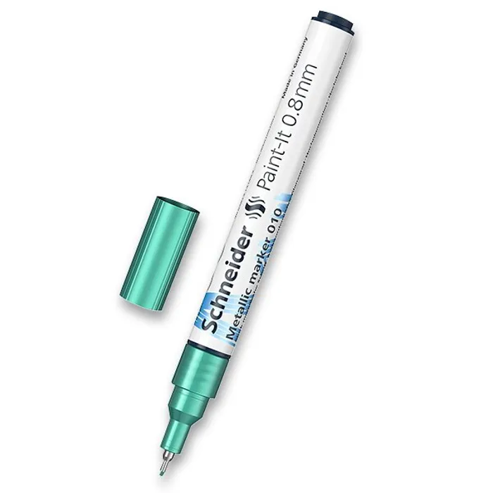 Główne zdjęcie produktu Metalický popisovač Schneider Paint-It 010 zelený