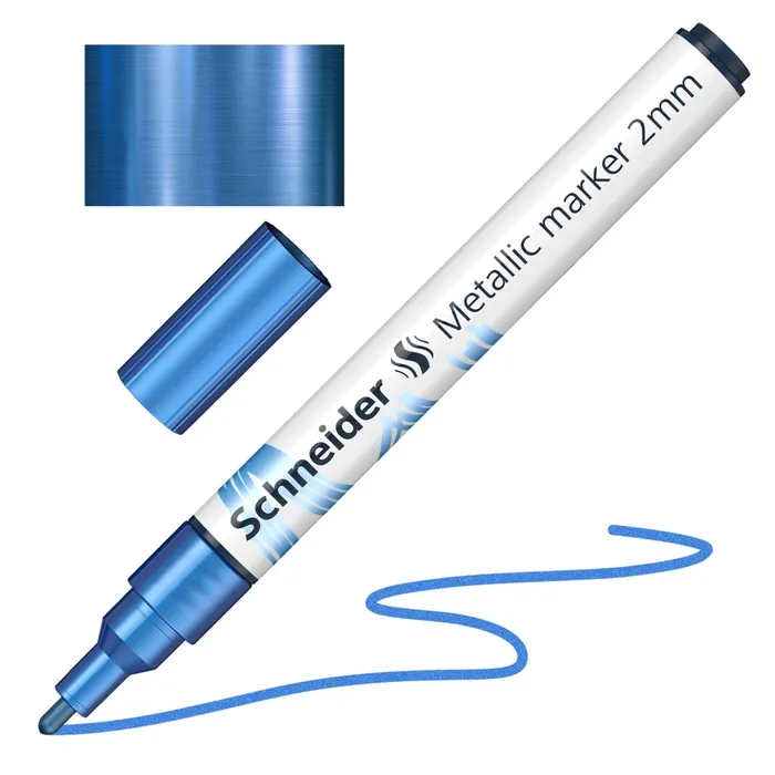 Główne zdjęcie produktu Metalický popisovač Schneider Paint-It 011 modrý