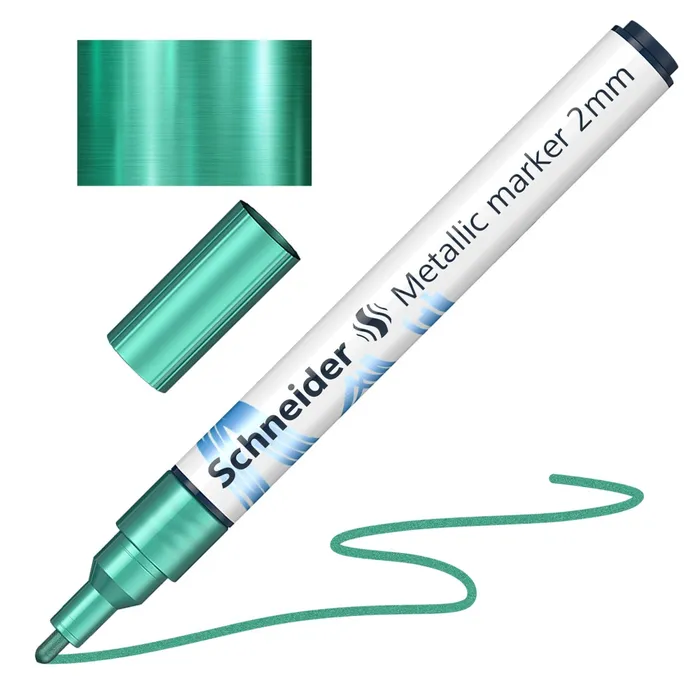 Główne zdjęcie produktu Metalický popisovač Schneider Paint-It 011 zelený