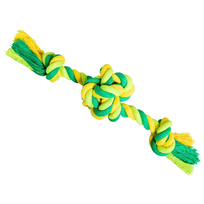 Główne zdjęcie produktu Míč se 2 rameny HipHop bavlněný, limetková, zelená 22cm, 80g