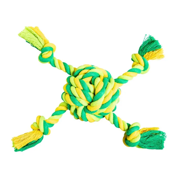 Główne zdjęcie produktu Míč se 4 rameny HipHop bavlněný 29 cm / 255 g limetková, zelená