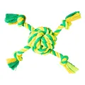 Piłka z 4 ramionami HipHop, bawełna 29 cm / 255 g limonkowa zieleń