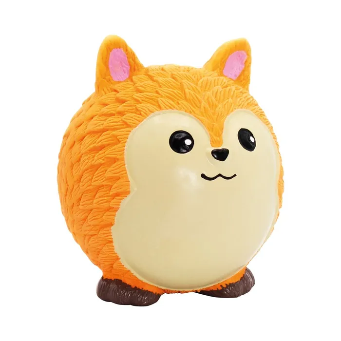 Główne zdjęcie produktu Míček v designu Totoro liška, se zvukem, 8 cm, latex, oranžová, HipHop