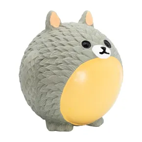 Piłka z motywem zwierzęcego Totoro, z dźwiękiem, 8 cm, lateksowa, szara, HipHop
