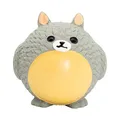 Następne zdjęcie produktu Piłka z motywem zwierzęcego Totoro, z dźwiękiem, 8 cm, lateksowa, szara, HipHop