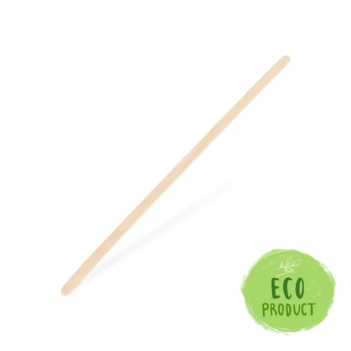 Główne zdjęcie produktu Míchačka na kávu ze dřeva 17,8 cm [1000 ks]
