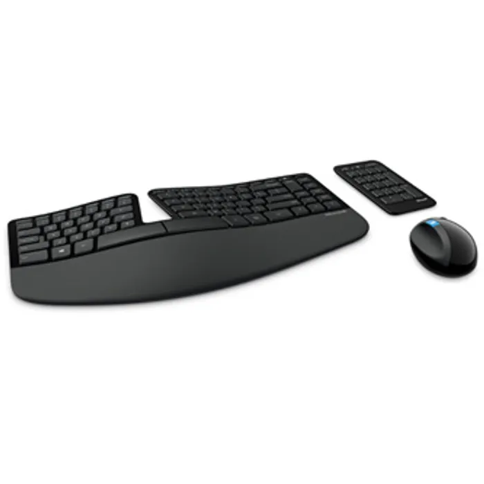 Główne zdjęcie produktu Microsoft Bluetooth Sculpt Ergonomic Desktop Wireless, Klávesnice s myší, AAA, CZ/SK, mul