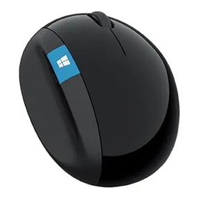 Microsoft Mysz Sculpt Ergonomic Mouse, 1000DPI, 2.4 [GHz], laserowa, 7kl., bezprzewodowa, czarna, 2 szt AA, klasyczna, MicrosoftR 