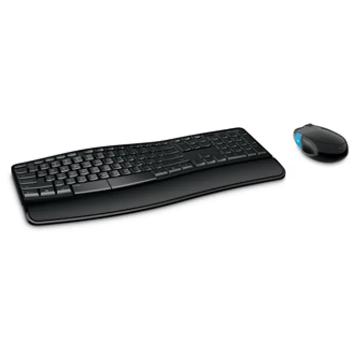 Główne zdjęcie produktu Microsoft Sculpt Comfort Desktop Wireless Bluetooth, Ergonomická klávesnice s myší, AAA,
