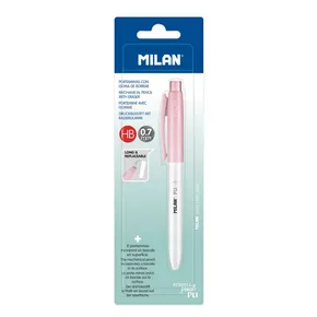 Mikrotužka MILAN PL1 Antibacterial HB 0,7 mm - różowa, blister