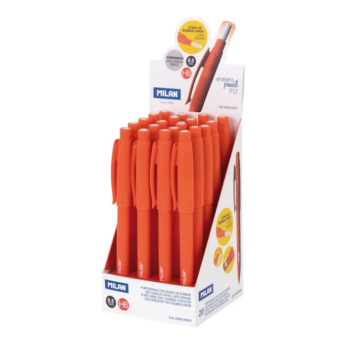 Główne zdjęcie produktu Mikrotužka / Pentelka MILAN PL1 Touch HB/0,5 mm - oranžová