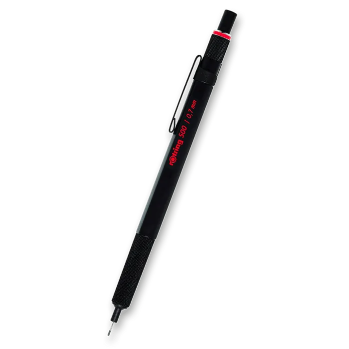 Główne zdjęcie produktu Mikrotužka Rotring 500 Black 0,7 mm