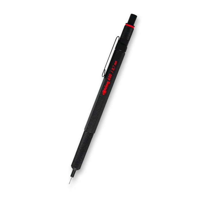 Główne zdjęcie produktu Mikrotužka Rotring 600 Black 0,7 mm