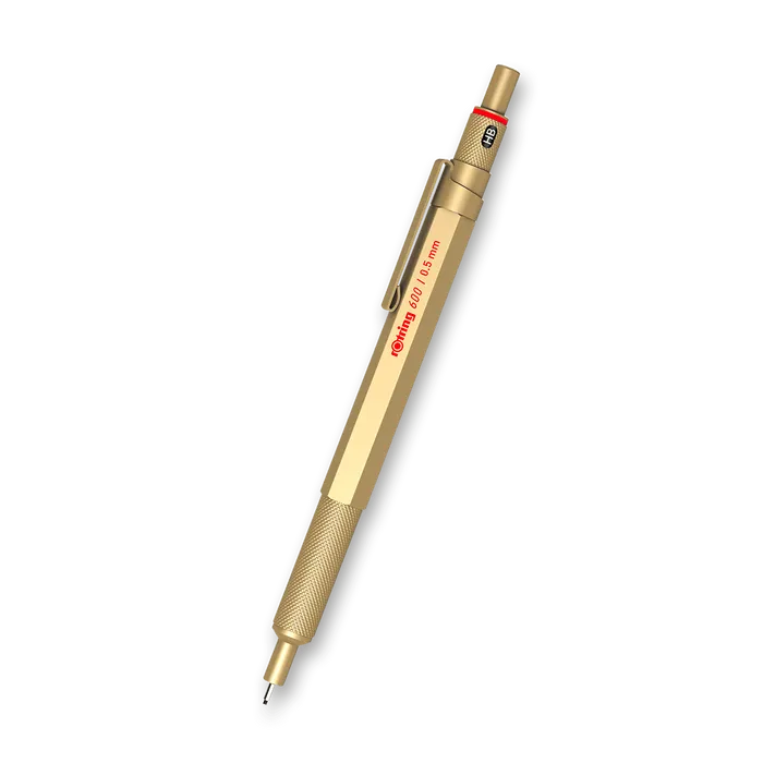 Główne zdjęcie produktu Mikrotužka Rotring 600 Gold - 0,5 mm