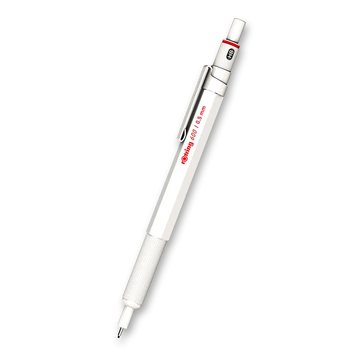 Główne zdjęcie produktu Mikrotužka Rotring 600 Pearlwhite - 0,5 mm