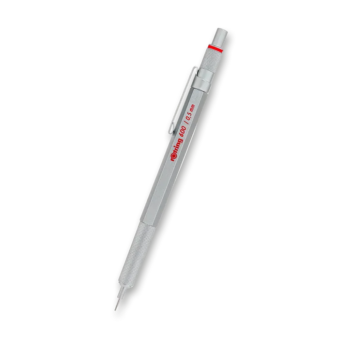 Główne zdjęcie produktu Mikrotužka Rotring 600 Silver 0,5 mm