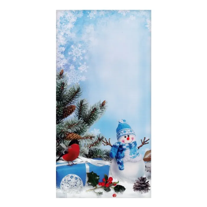 Główne zdjęcie produktu Mikulášsky sáček PP 21x40 cm - sněhulák s dárkem